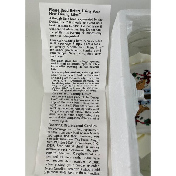 Vintage Potpourri Press Set of 4 Mini Dining Lites/Candle Holders Canada Goose - Picture 11 of 16